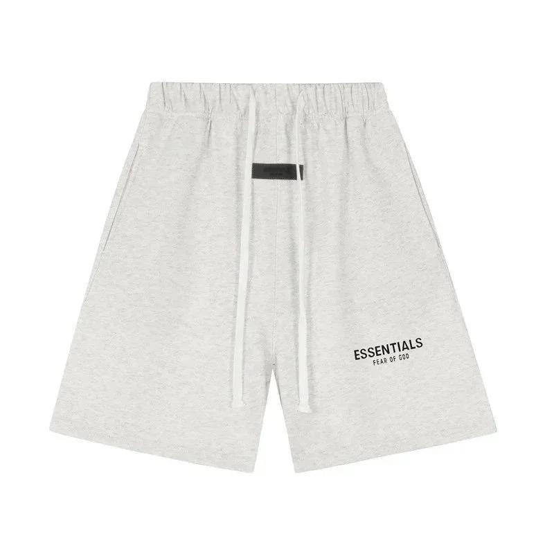 Fear of God Fear of God Essentials Grey Cotton Shorts Grey - 1