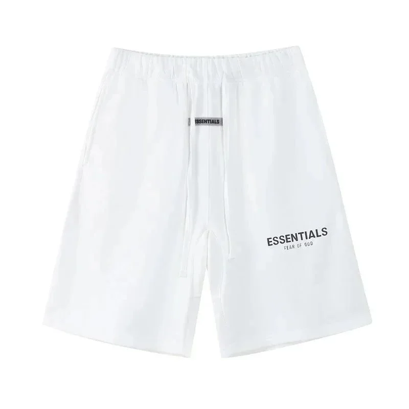 Fear of God Fear of God Essentials White Solid Shorts White - 1