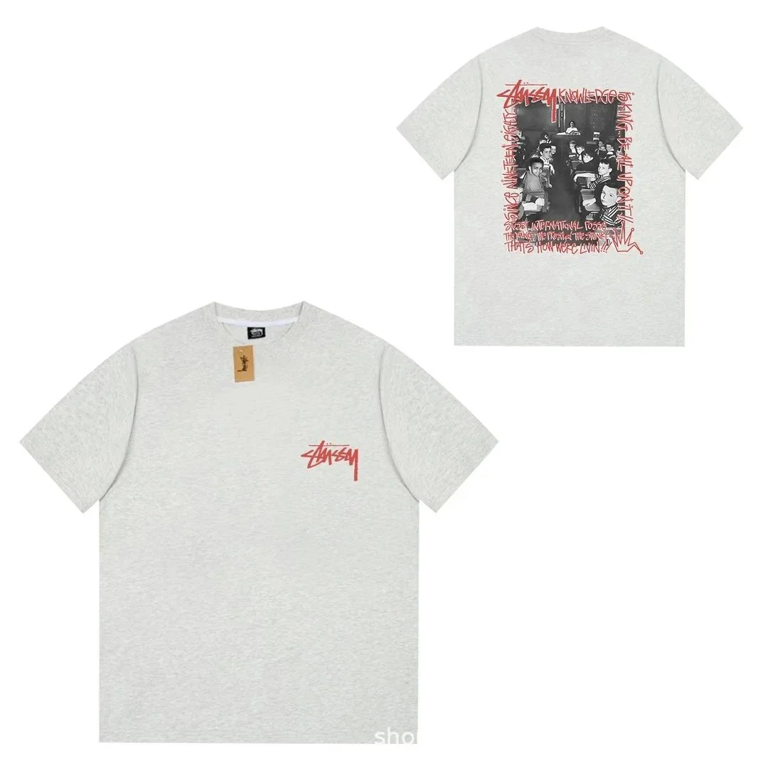Stussy Stussy Knowledge Graphic T-Shirt Grey Grey - 1
