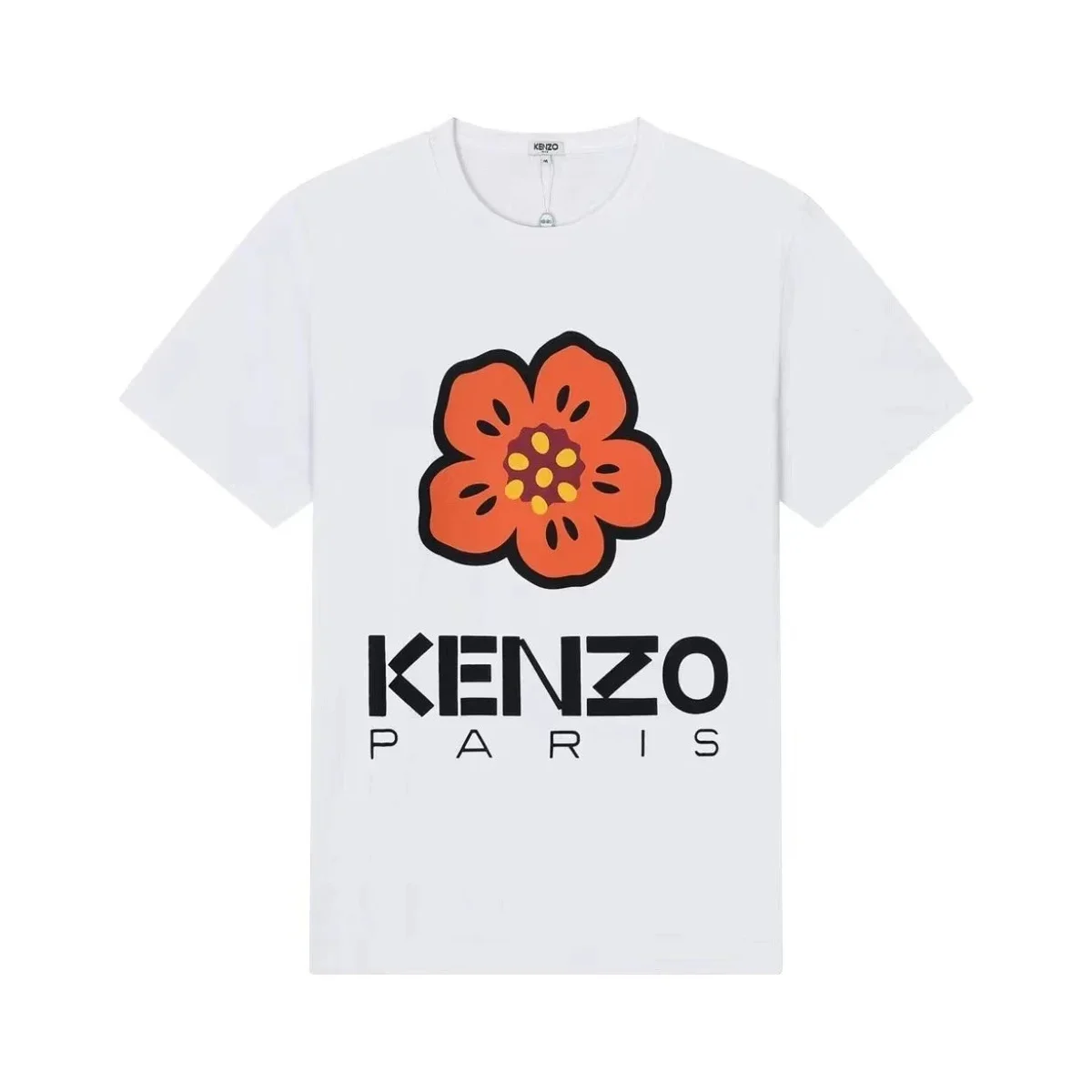 Kenzo Kenzo White Flower Print T-Shirt White - 1