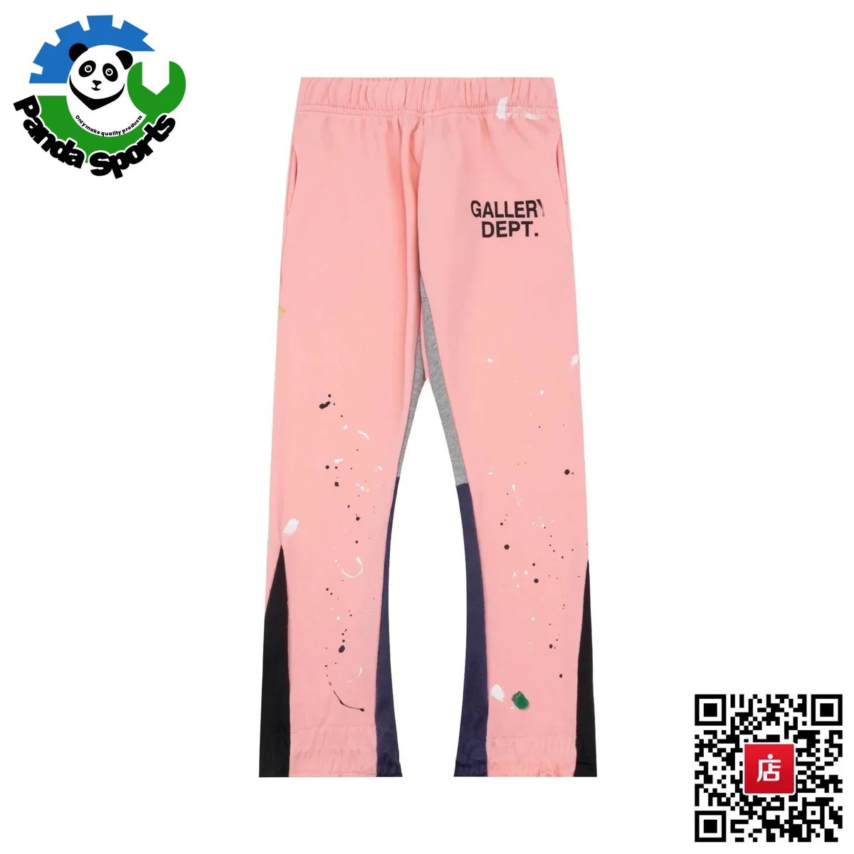 Gallery Dept. Gallery Dept. Pink Paint Splatter Sweatpants Pink - 1