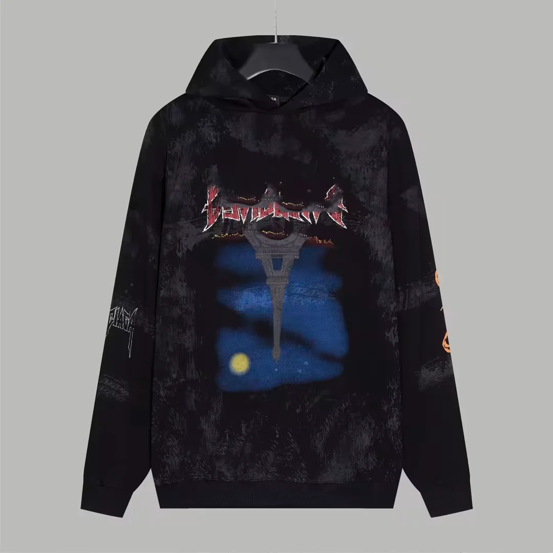 Balenciaga Balenciaga Triple S Hoodie Black Black - 1