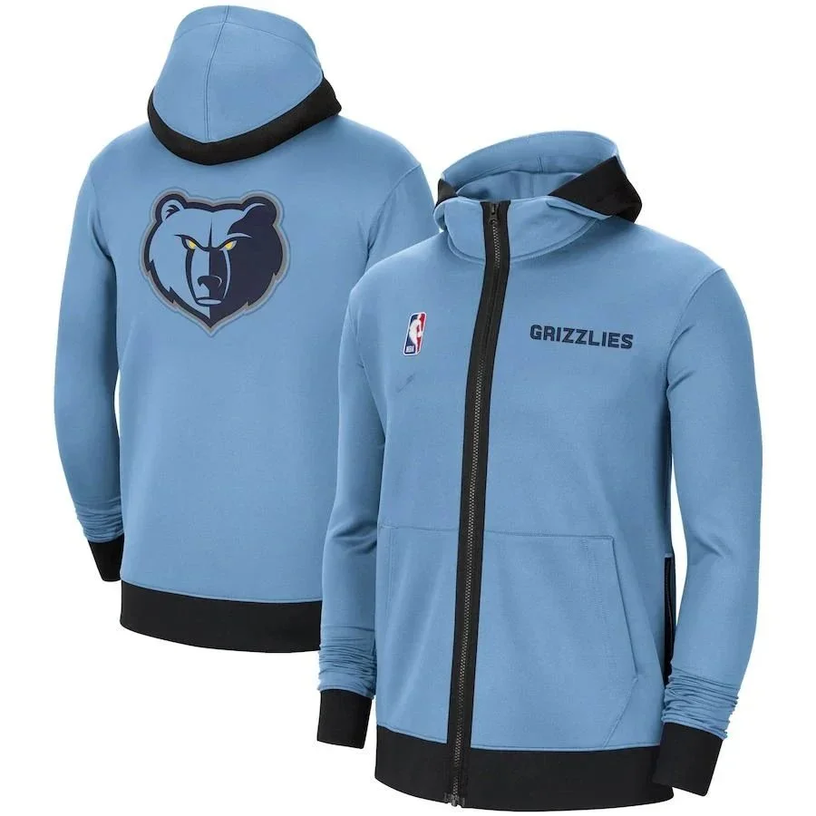 Jordan Nike Grizzlies Full-Zip Hoodie Blue Blue - 1