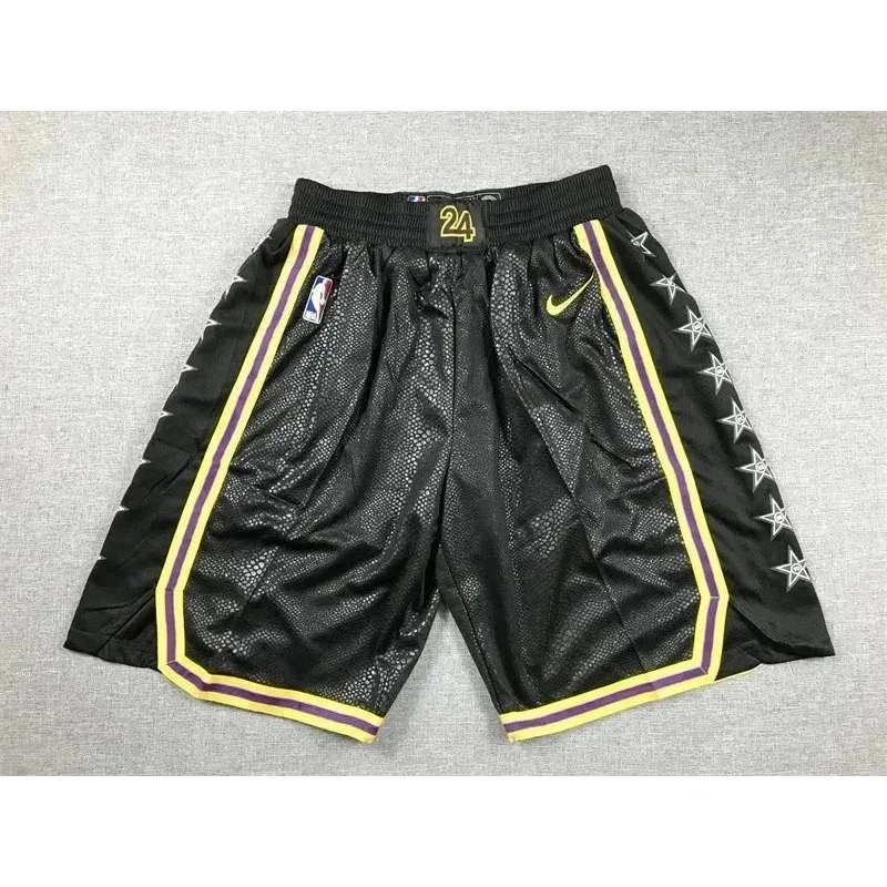 Jordan Nike Air Jordan Shorts Black Purple Yellow Black - 1
