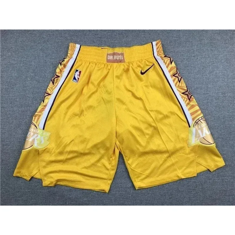 Nike Nike Lakers Yellow Basketball Shorts Yellow - 1