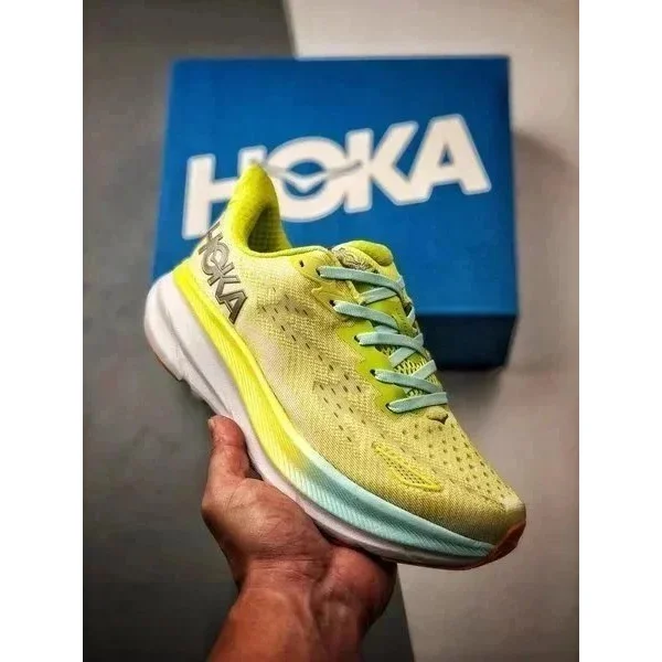 Hoka Hoka Clifton Sneakers Yellow Lime/Seafoam Yellow - 1
