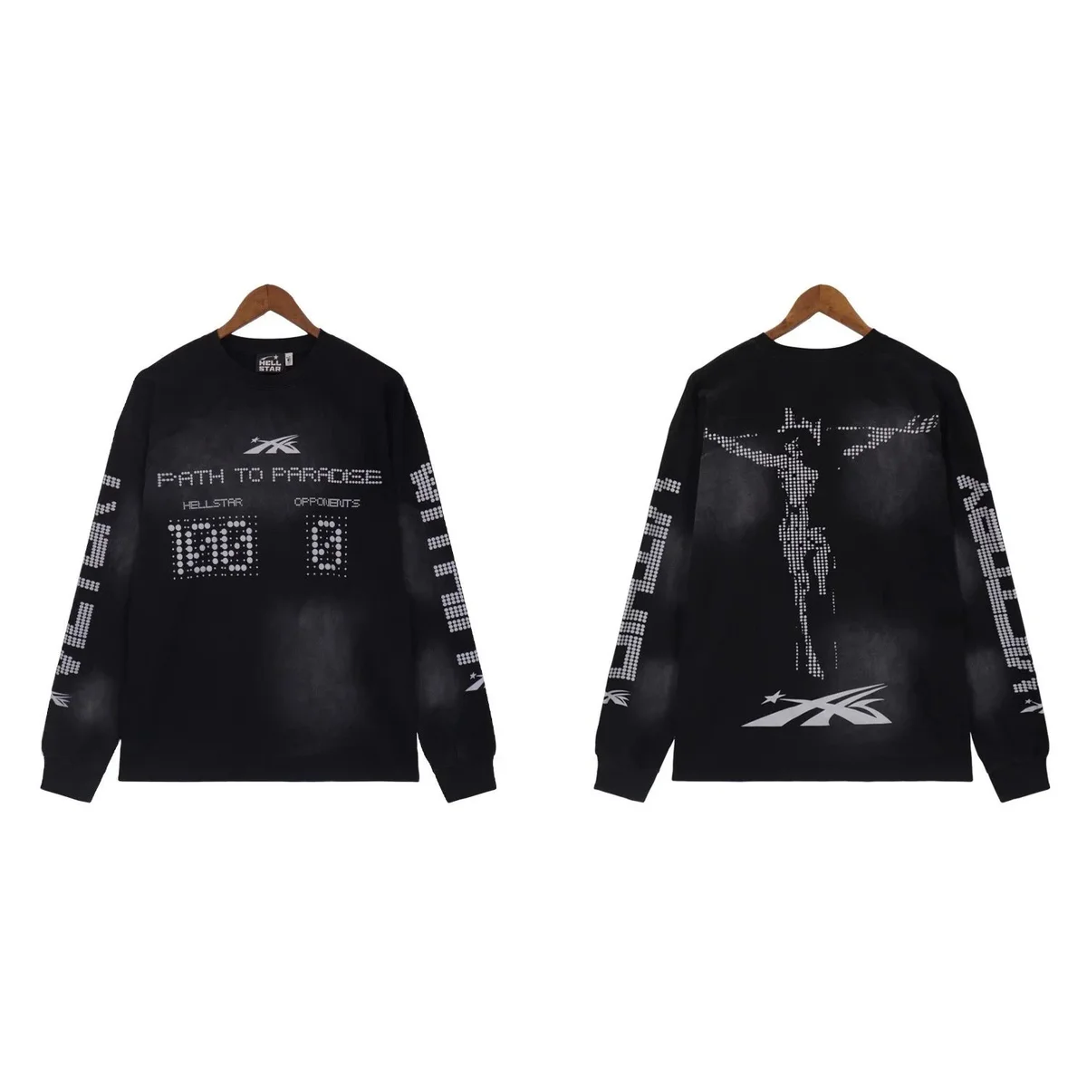Hellstar Hellstar Studios Path to Paradise Black Long Sleeve T-Shirt Black - 1