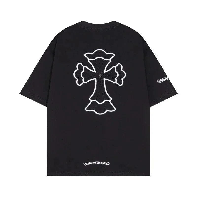 Chrome Hearts Chrome Hearts Cross Embroidery Black T-Shirt Black - 1