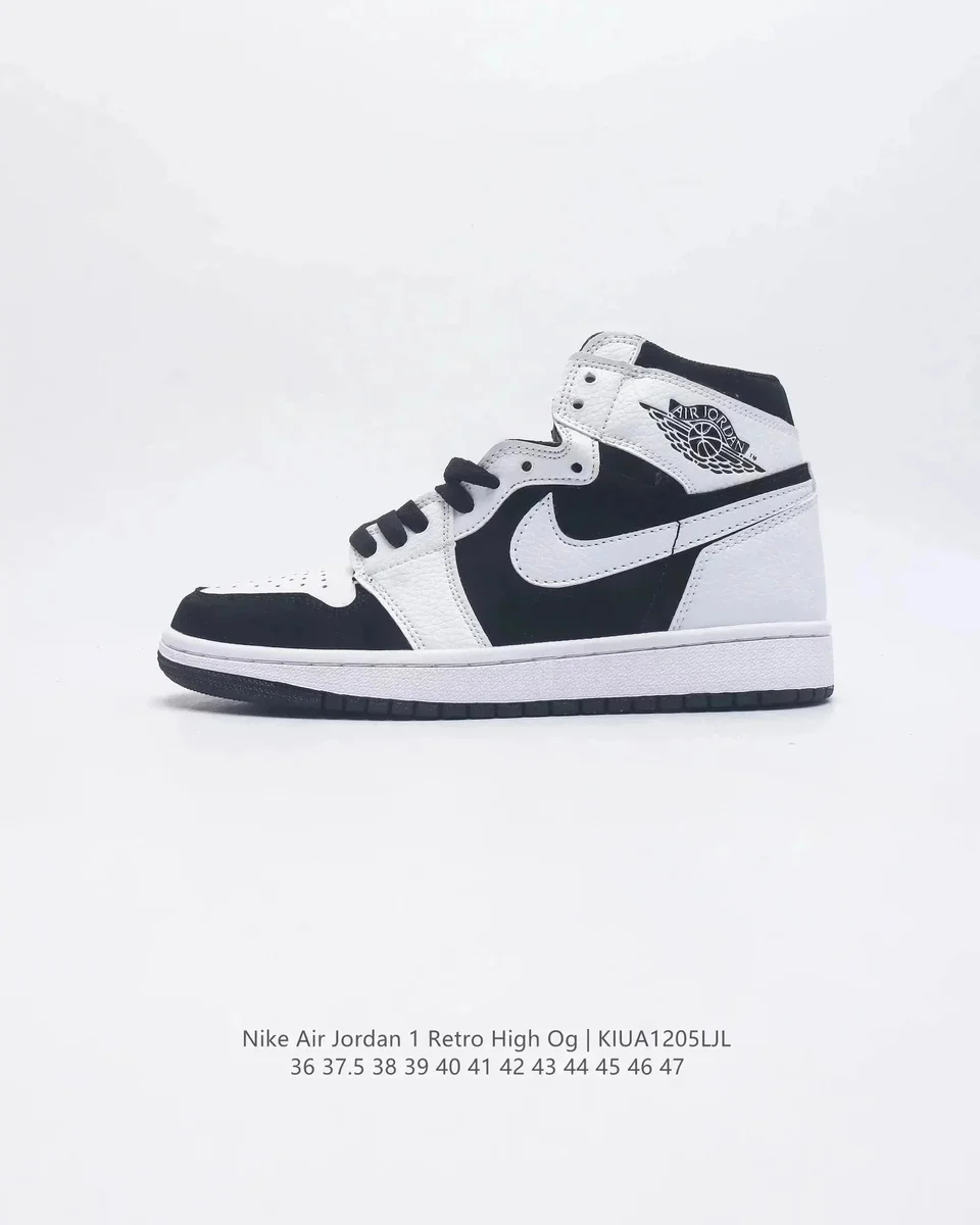Jordan Nike Air Jordan 1 Retro High Og Black/White Sneakers Black - 1