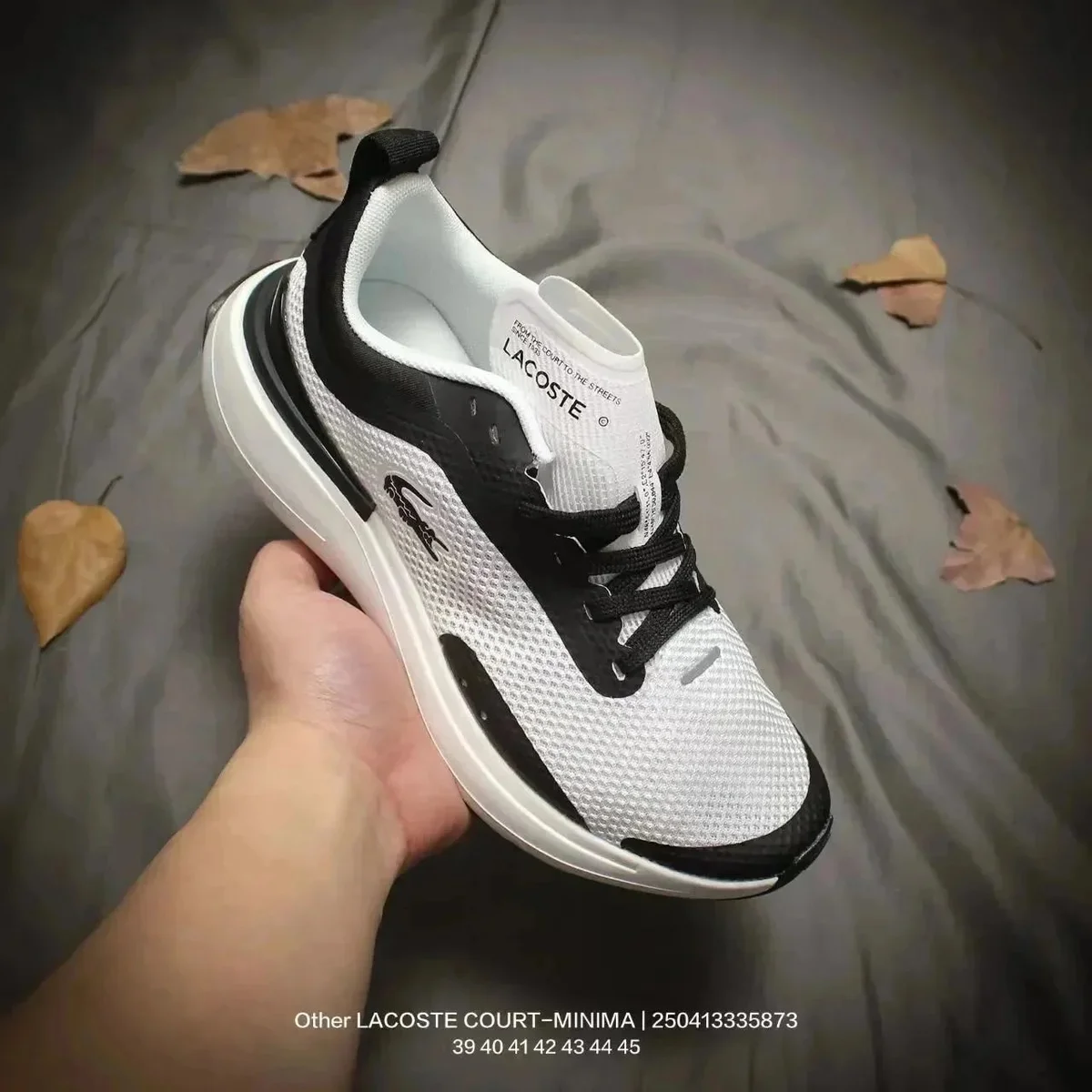 Lacoste Lacoste Court-Minima White/Black Sneakers White - 1