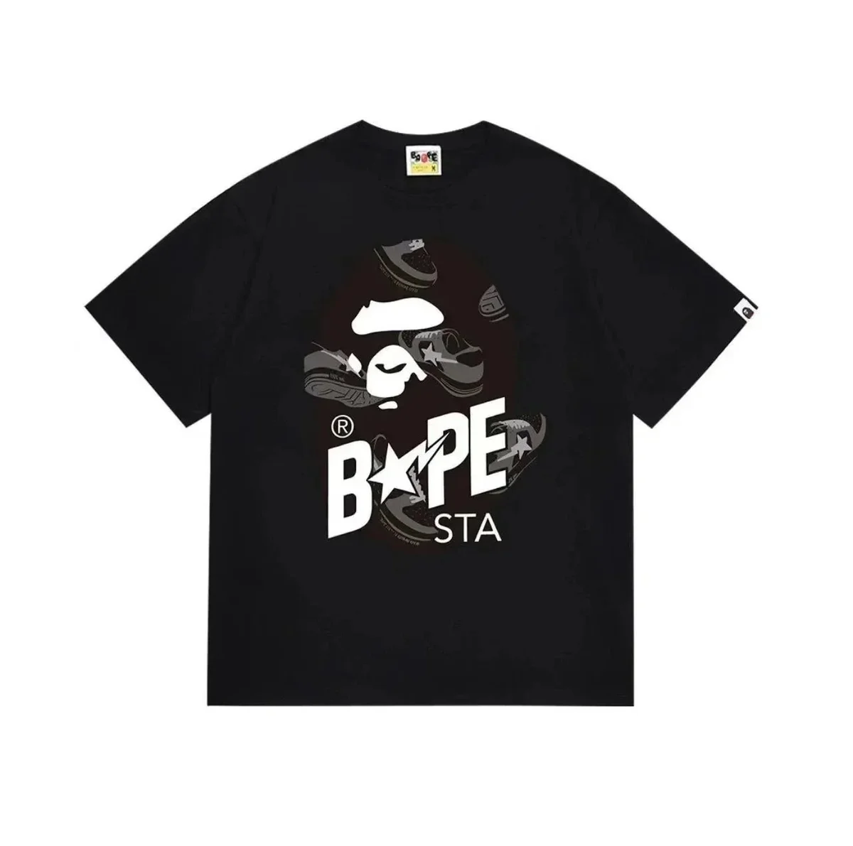 A Bathing Ape A Bathing Ape BAPE STA Black T-Shirt Black - 1