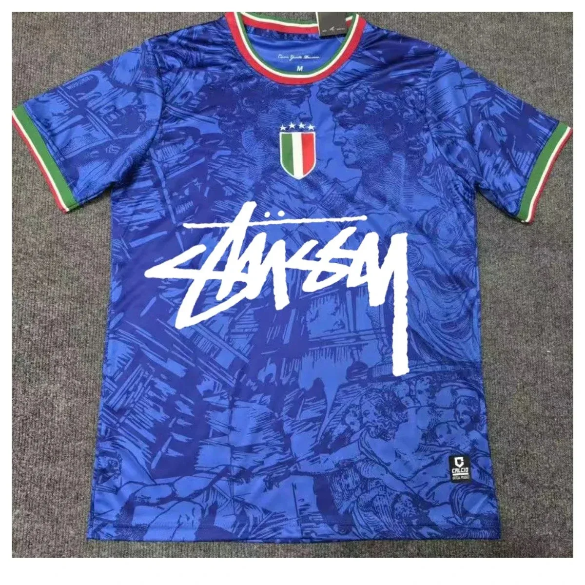 Stussy Stussy Blue Italy Jersey T-Shirt Blue - 1
