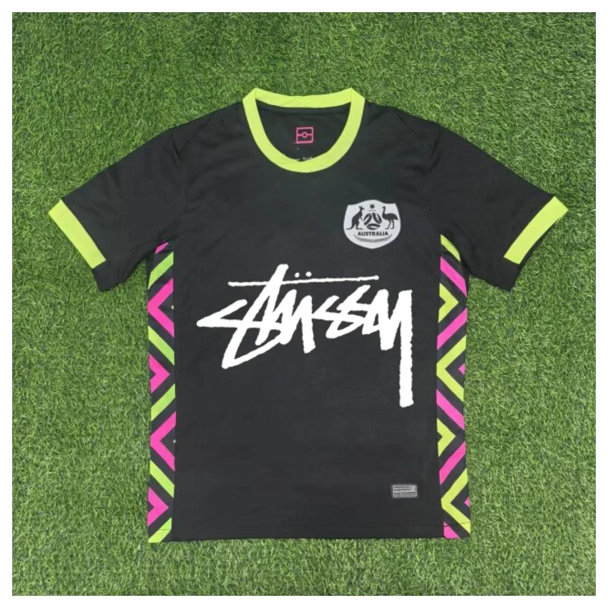 Stussy Stussy Black & Neon Yellow Jersey Black - 1