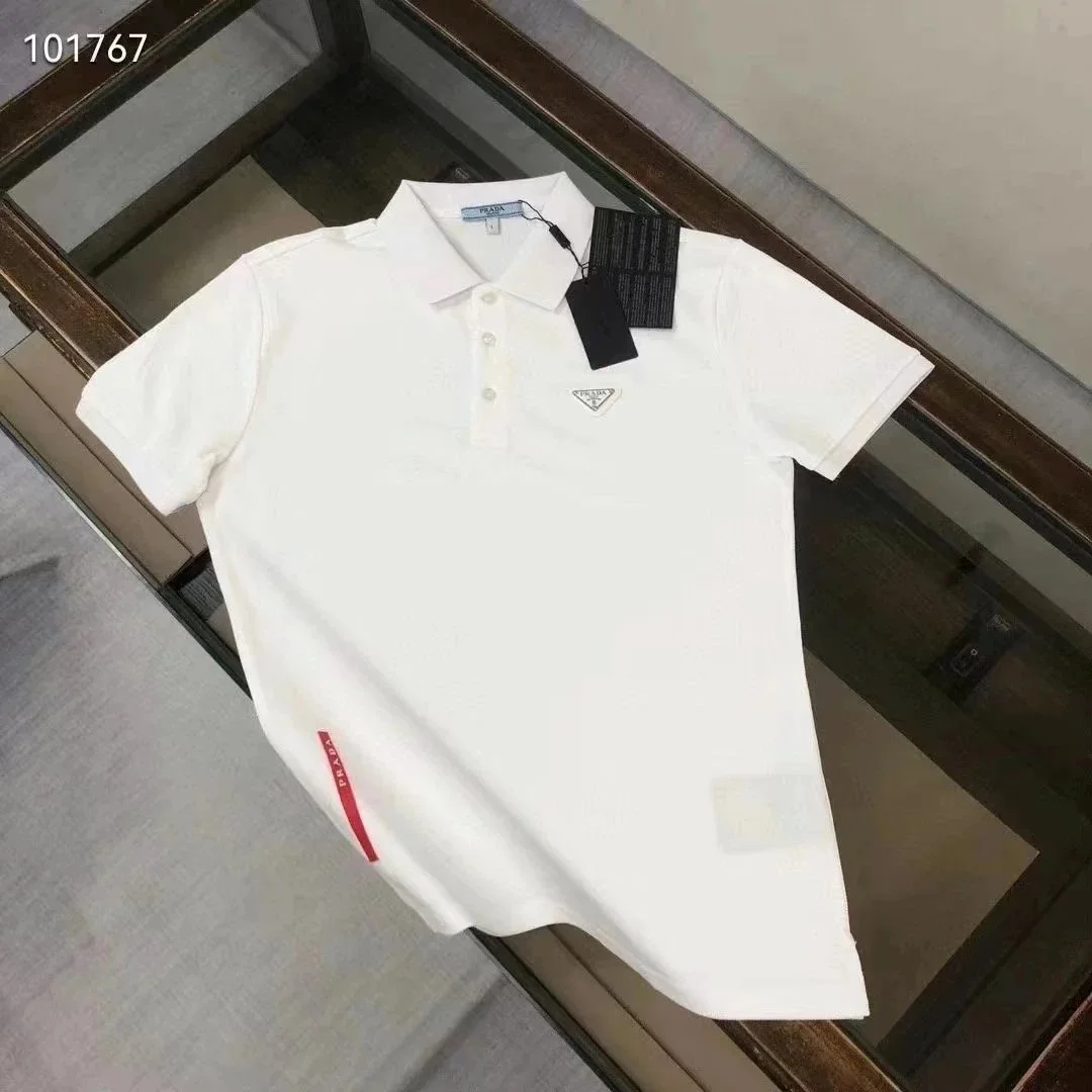 Prada Prada White Logo Polo Shirt White - 1