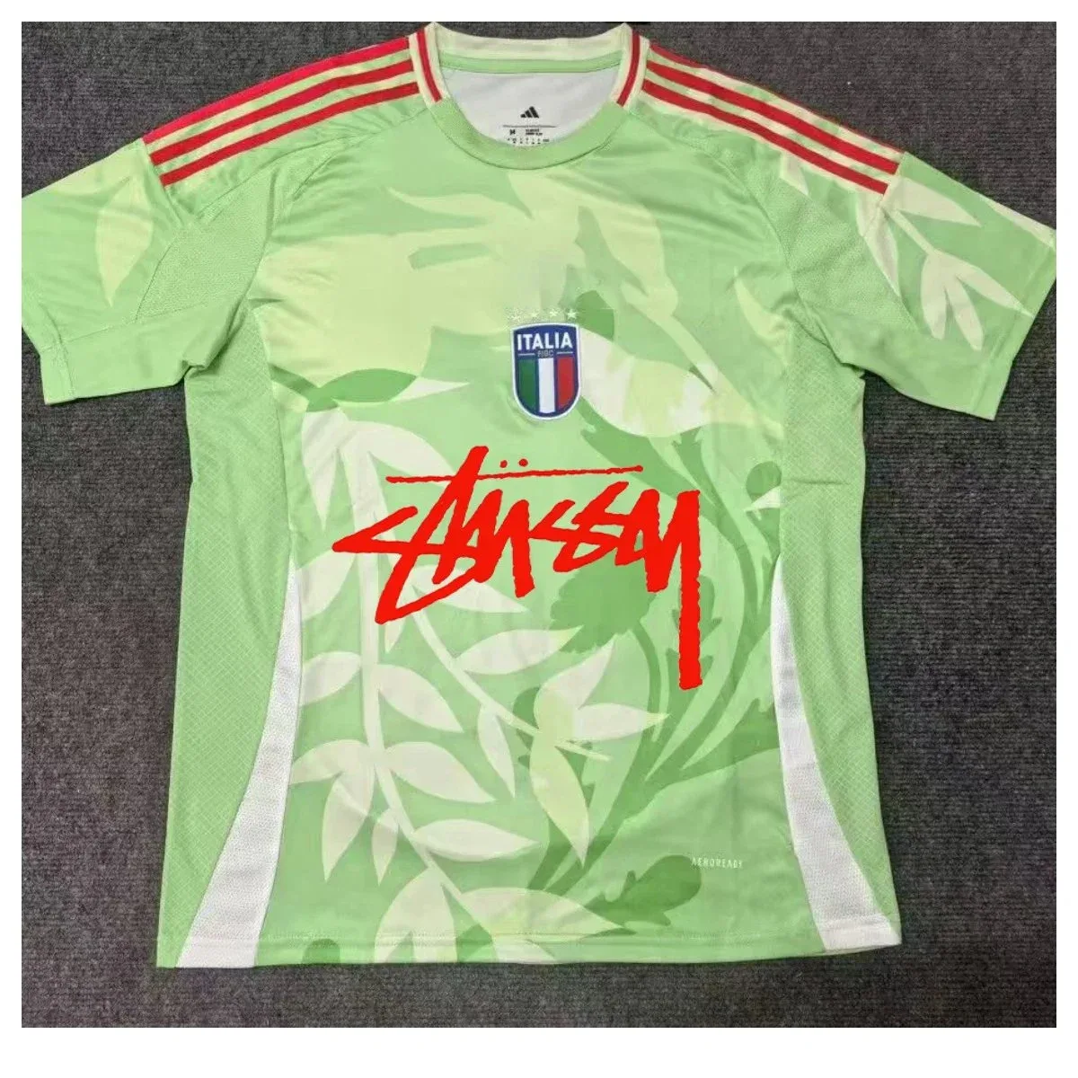 Adidas Adidas Italia x Stussy Jersey Green Green - 1