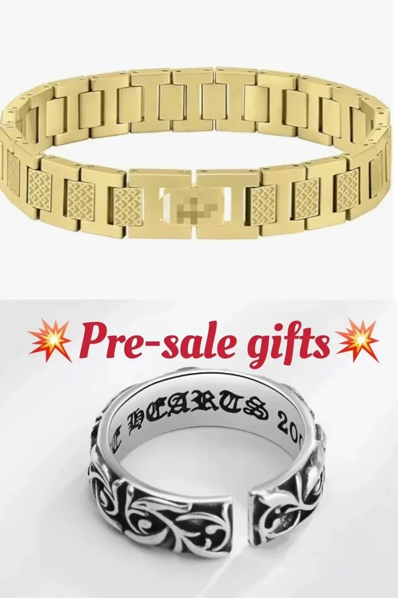 Other Gold Link Bracelet & Silver Filigree Ring Set Silver - 1
