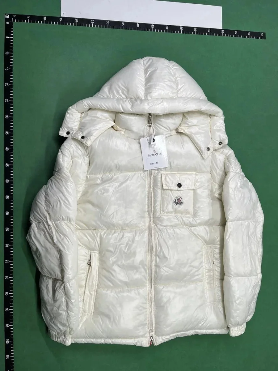 Moncler White Hooded Down Jacket — Oopbuy Spreadsheet find