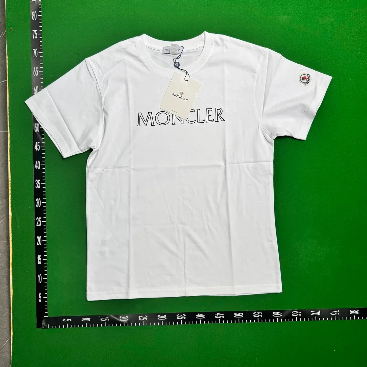 White chest-emblem T-shirt