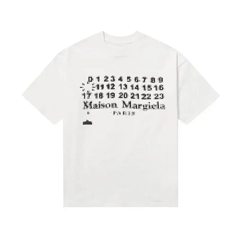 Maison Margiela Maison Margiela Pixel Print T-Shirt White White - 1