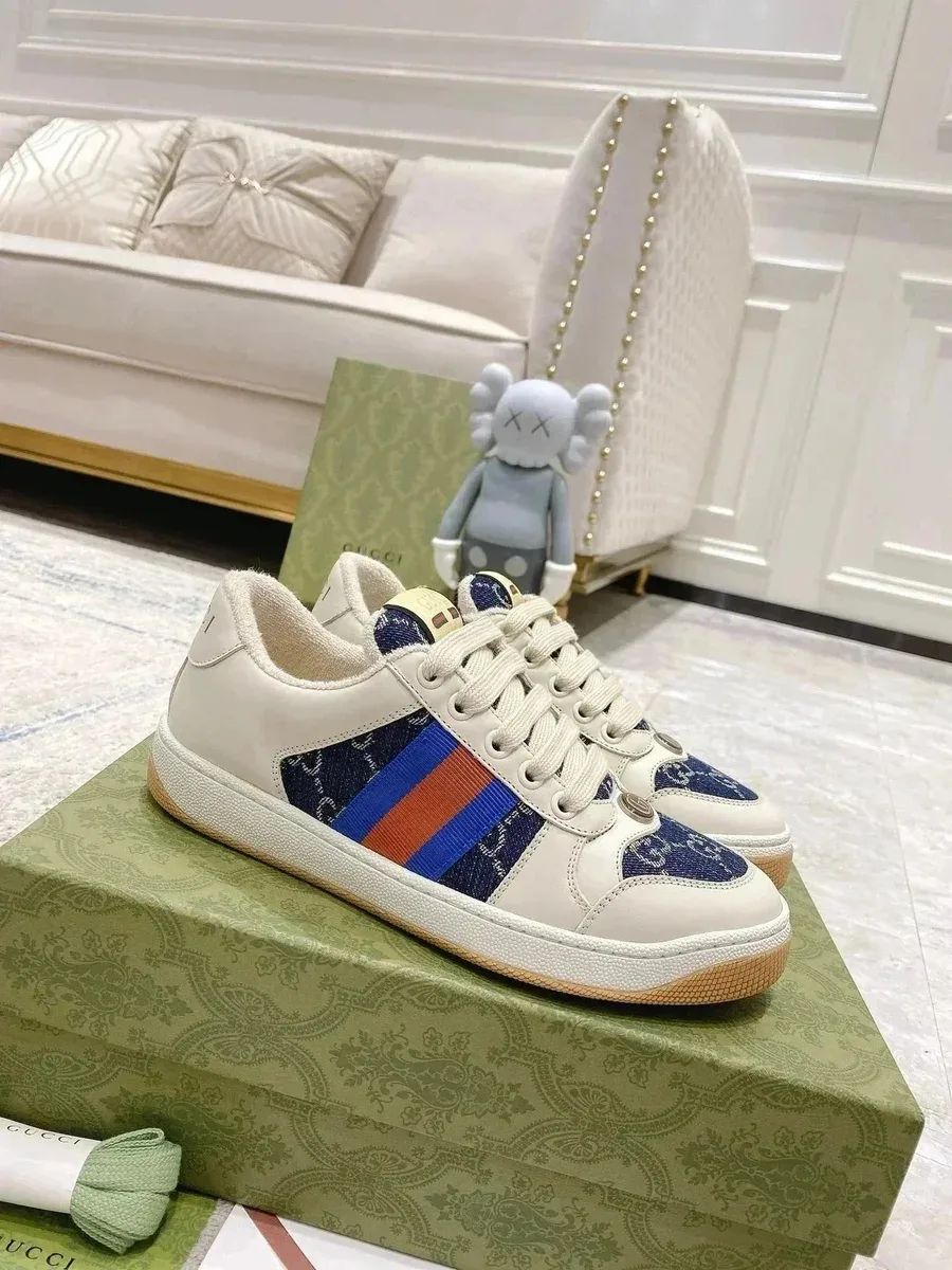 Gucci Gucci Ace White Blue Red Sneakers White - 1