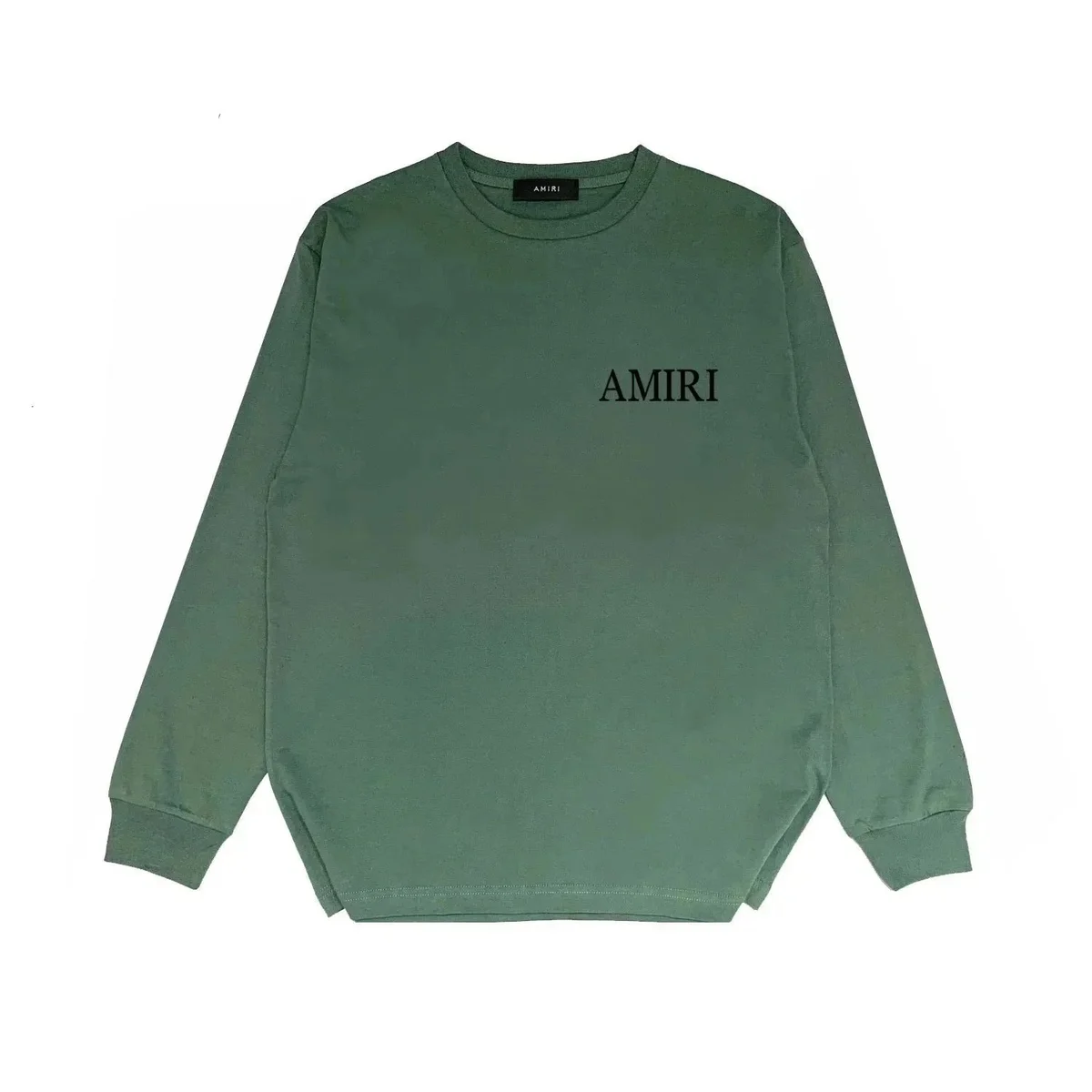 Amiri Amiri Solid Green Long Sleeve T-Shirt Green - 1