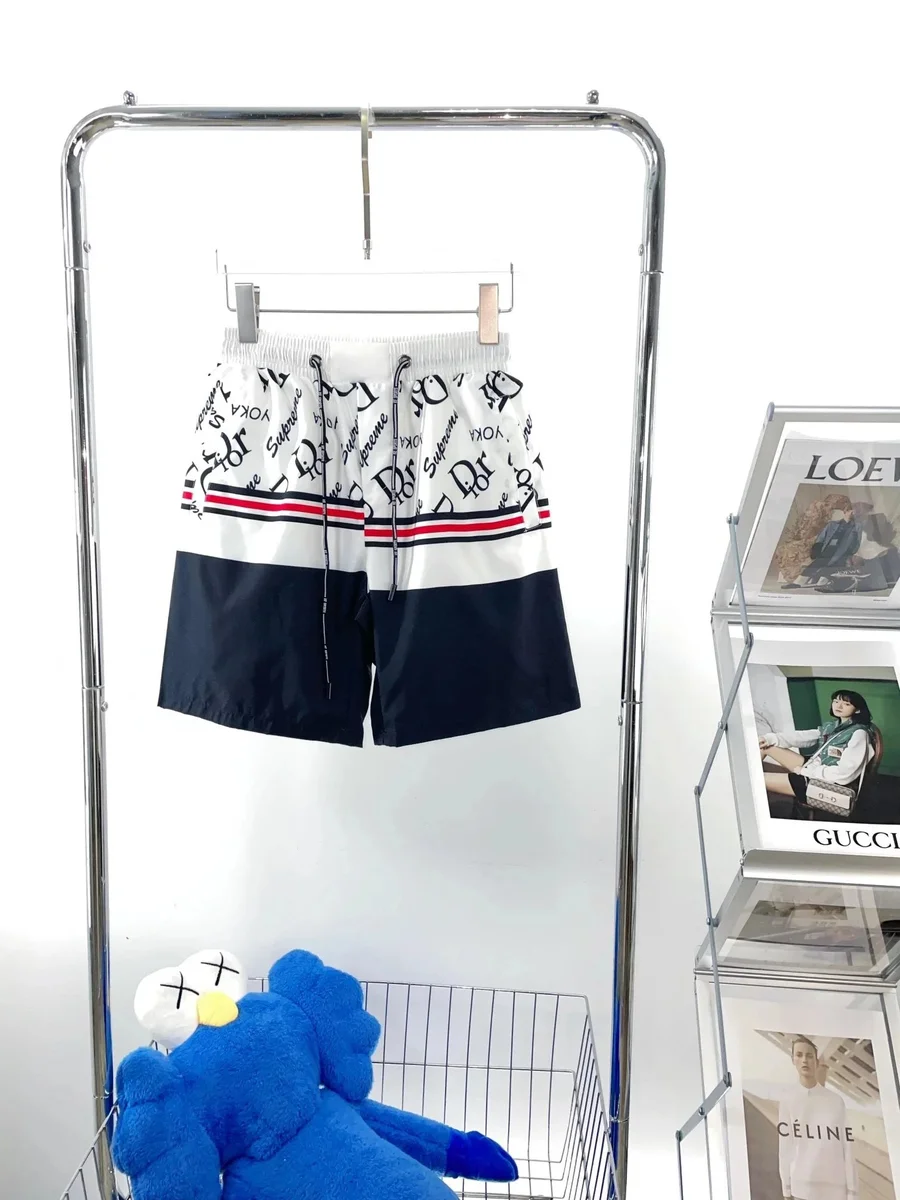 Dior Dior Printed Shorts White/Black White - 1