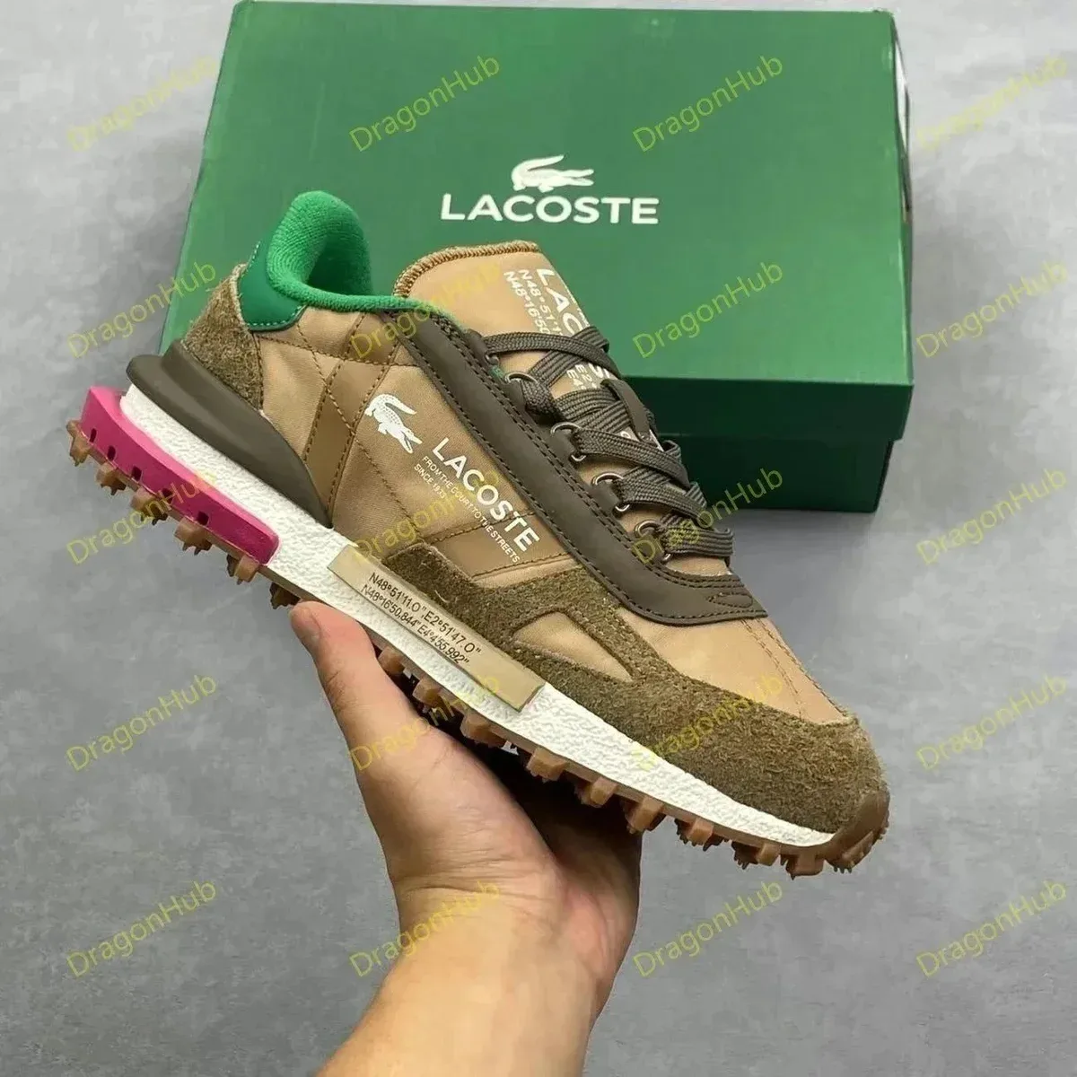 Lacoste Lacoste Outdoor Trainer Beige Green Sneakers Beige - 1