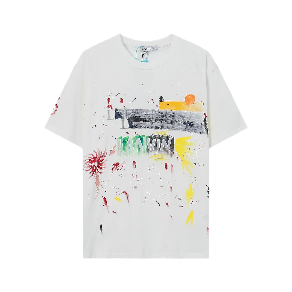 Lanvin Lanvin Abstract Print White T-Shirt White - 1