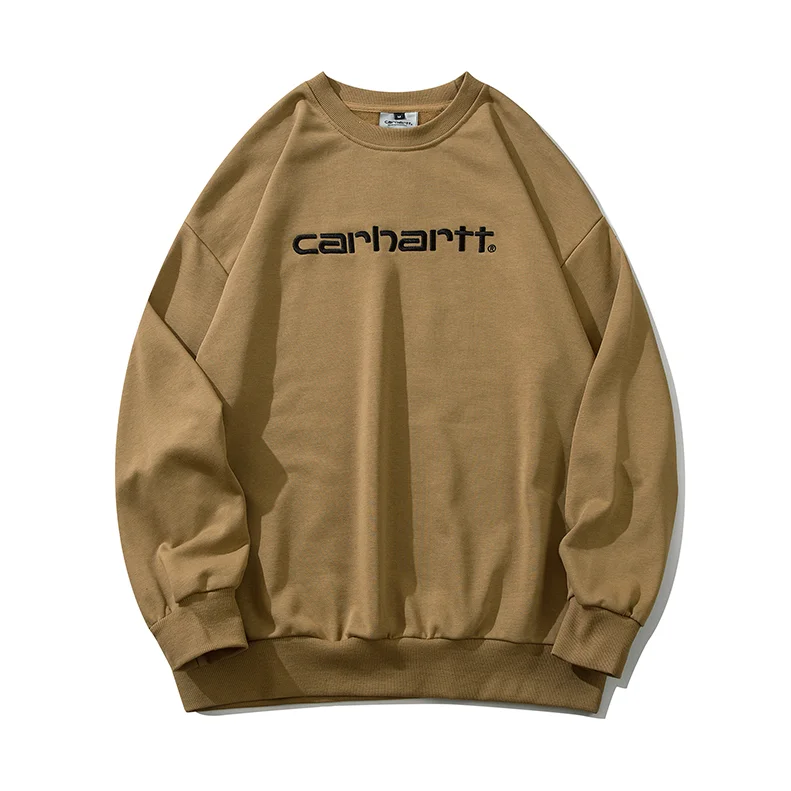 Carhartt Carhartt Logo Embroidered Beige Sweatshirt Beige - 1