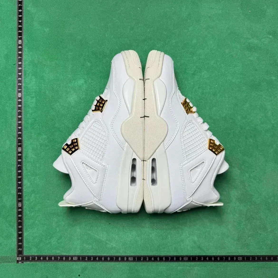 Jordan Nike Air Jordan 4 White Gold Sneakers White - 1