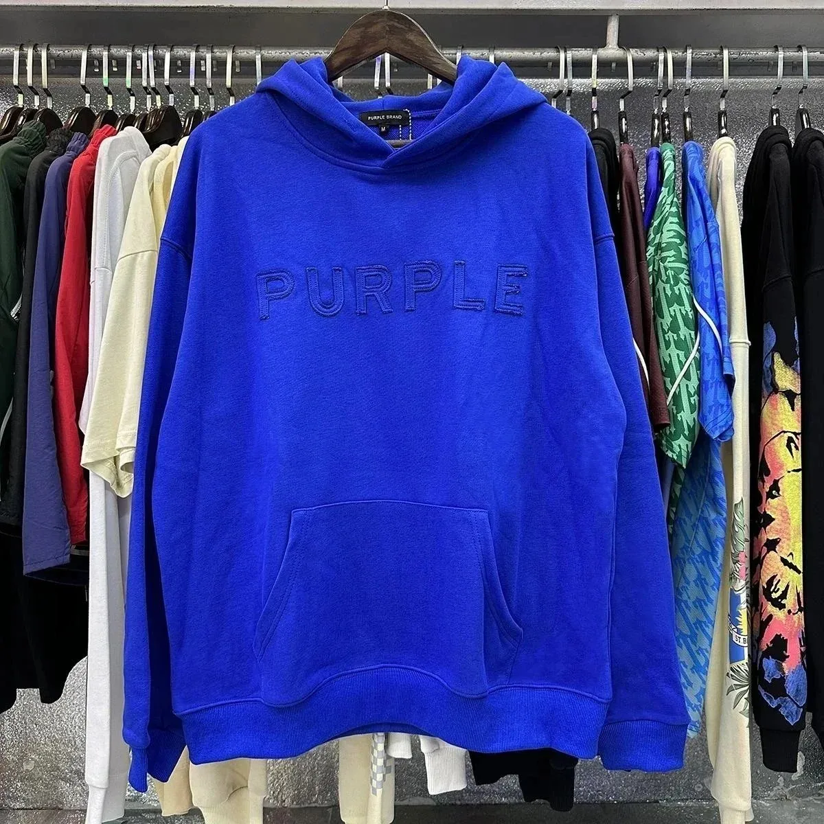 Purple Brand Purple Brand P001 Blue Hoodie Blue - 1