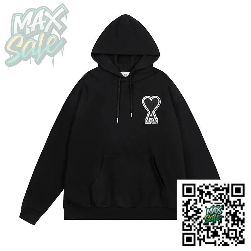 Acne Studios Acne Studios Face Hoodie Black Solid Pullover Black - 1