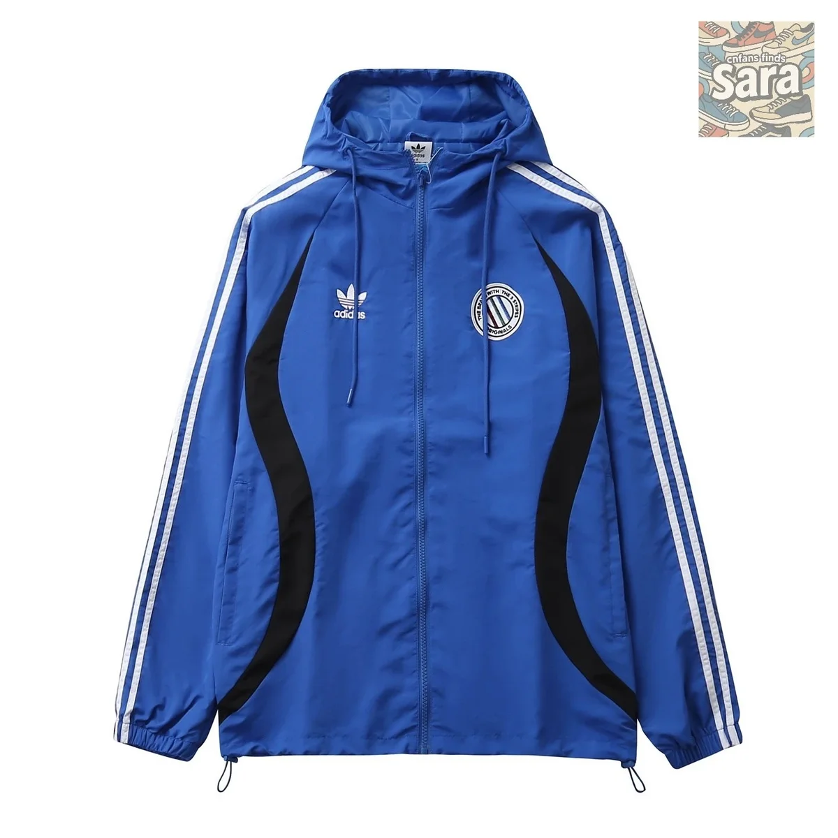 Adidas Adidas Classic Windbreaker Jacket Blue Blue - 1
