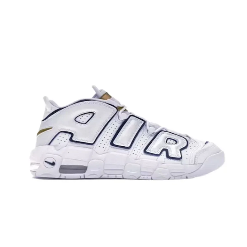 Nike Nike Air More Uptempo White Navy Sneakers White - 1