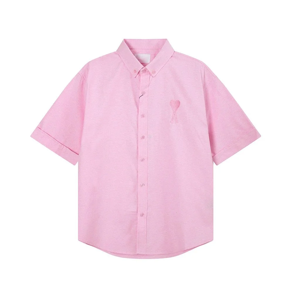 Acne Studios Acne Studios Face Pink Short-Sleeve Shirt Pink - 1