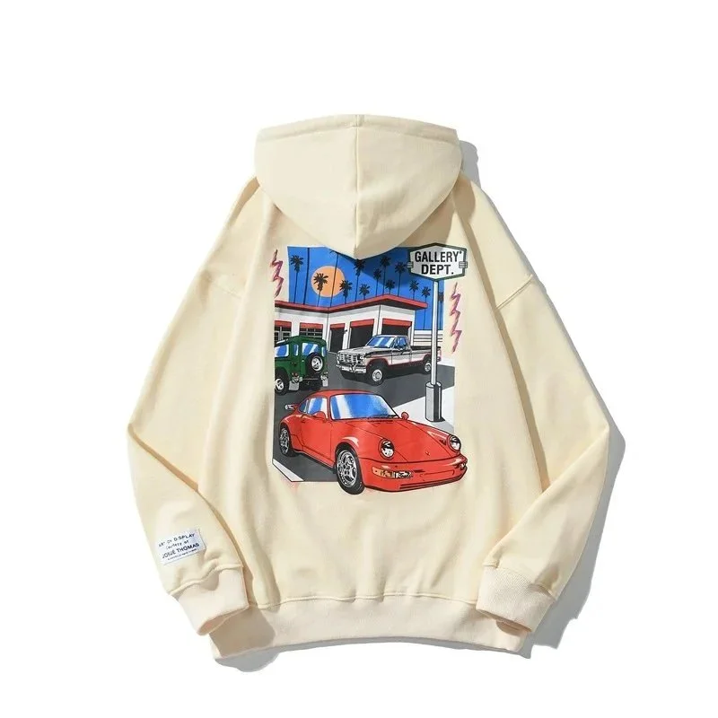 Gallery Dept. Gallery Dept. Car Print Hoodie Beige Beige - 1