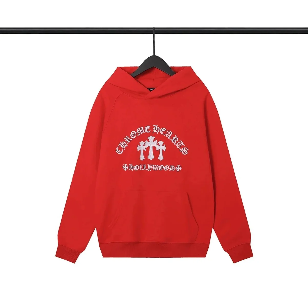 Chrome Hearts Chrome Hearts Red Hollywood Hoodie Red - 1