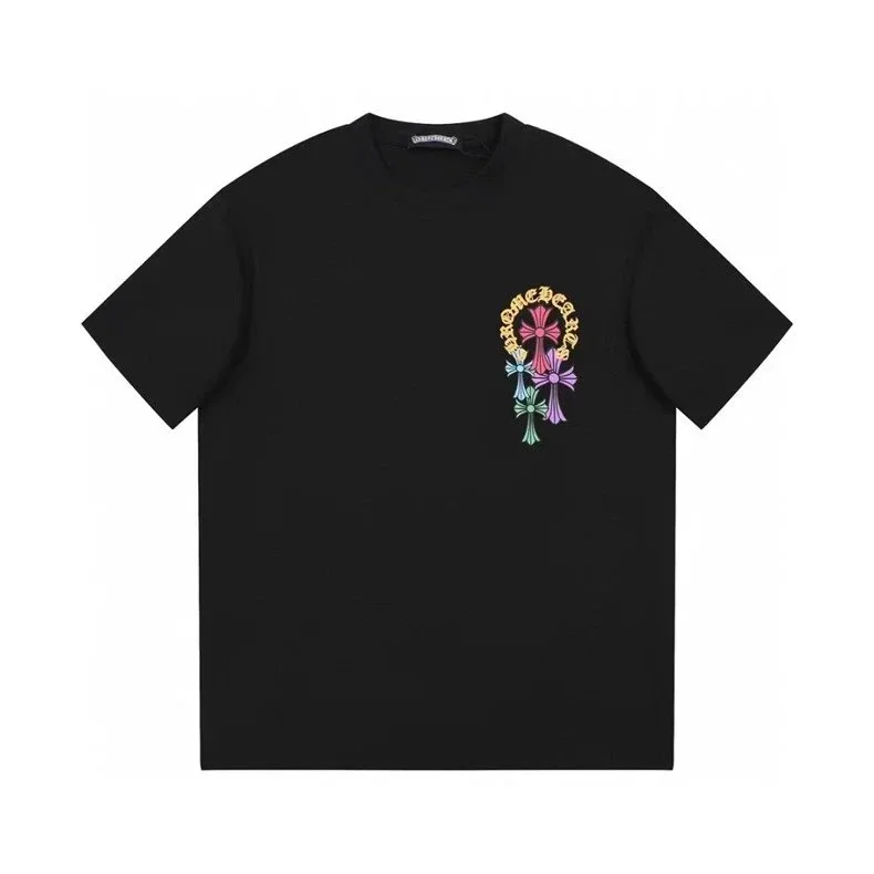 Chrome Hearts Chrome Hearts Black Cross Embroidered T-Shirt Black - 1