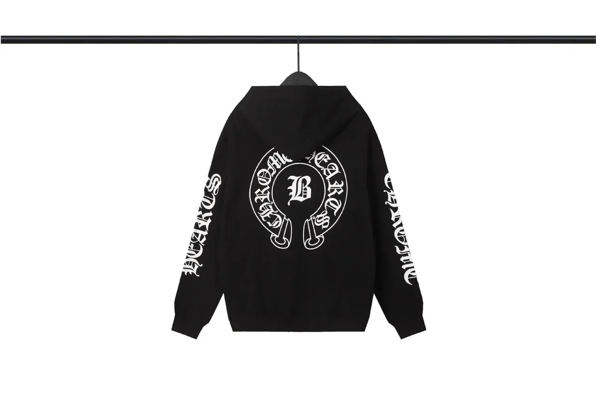 Chrome Hearts Chrome Hearts Cemetery Cross Black Hoodie Black - 1