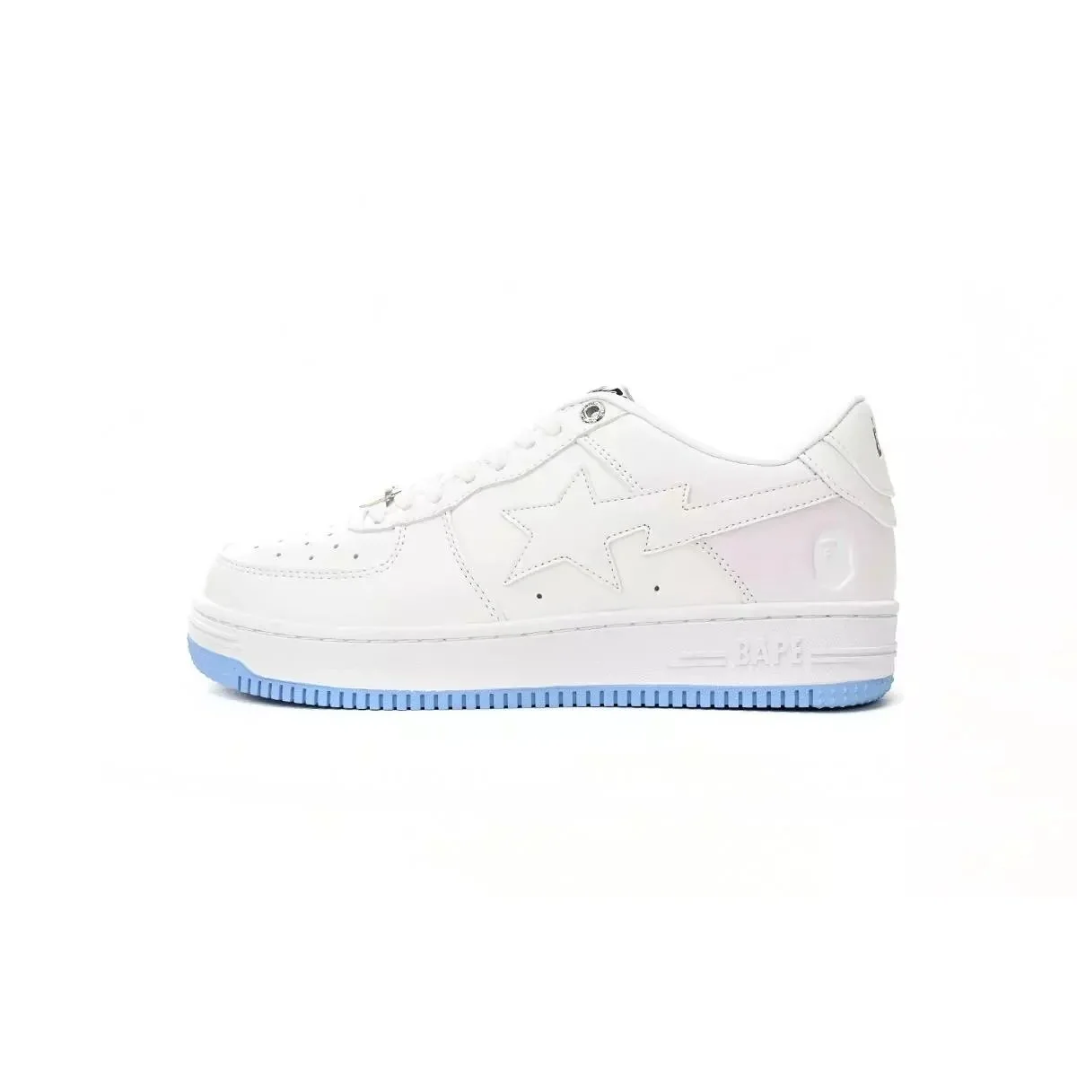 A Bathing Ape A Bathing Ape BAPE STA White Blue Sneakers White - 1