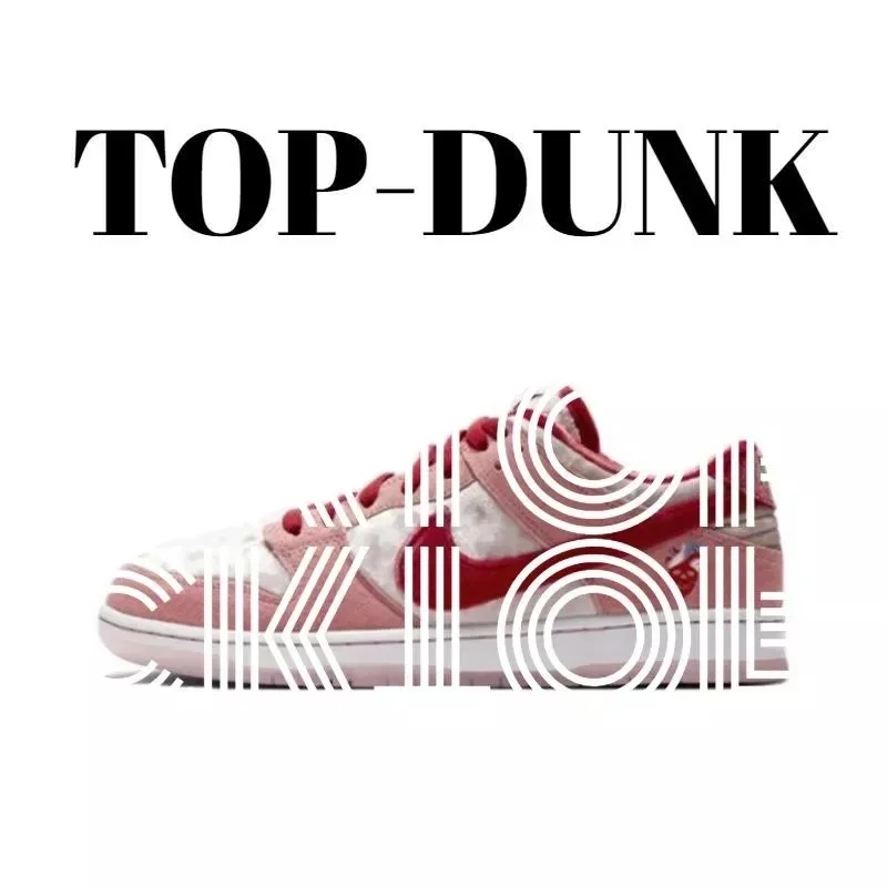 Nike Nike Dunk Low Top-Dunk White/Red Sneakers White - 1