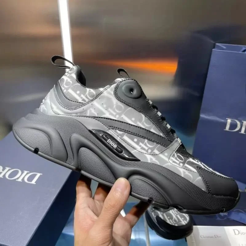 Dior Dior Saddle Black & Grey Sneakers Black - 1