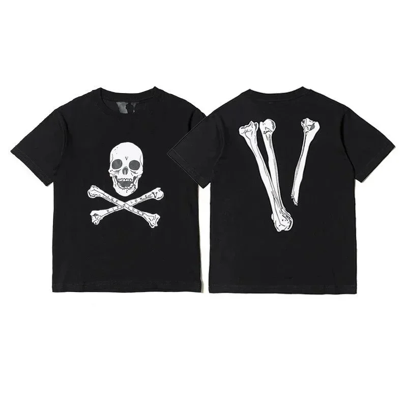 VLONE Black Skull & Bones T-Shirt Black - 1