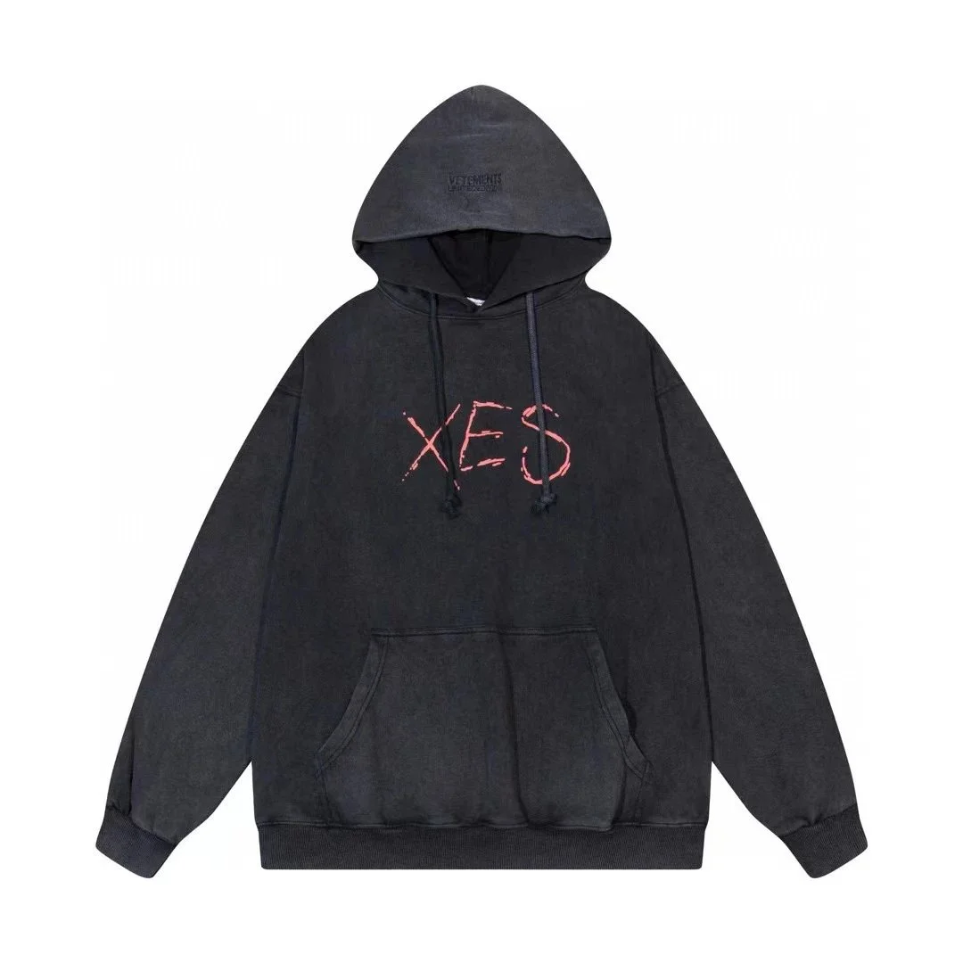 Vetements Vetements XES Hoodie Black Black - 1