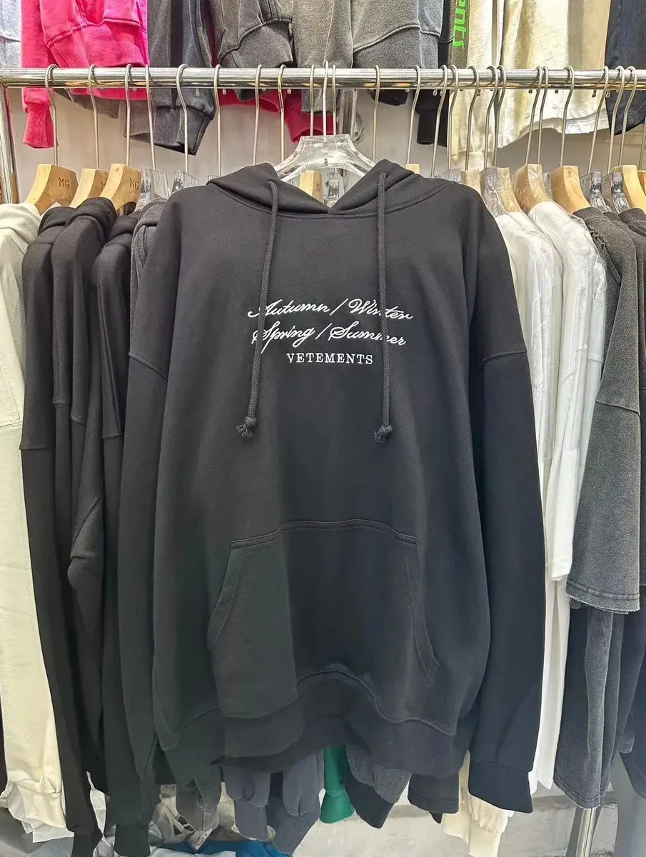 Vetements Vetements Autumn/Winter Spring/Summer Hoodie Black Black - 1