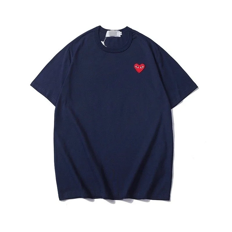 Comme des Garçons Comme des Garçons Heart T-Shirt Navy Solid Navy - 1