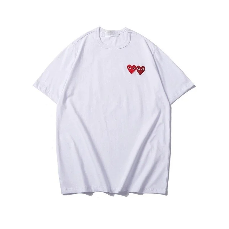 Comme des Garçons Comme des Garçons Double Heart T-Shirt White White - 1