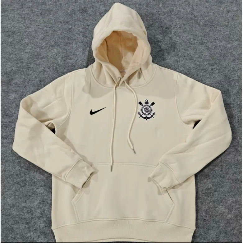 Nike Nike Cream-Colored Hoodie with Corinthians Logo Cream - 1