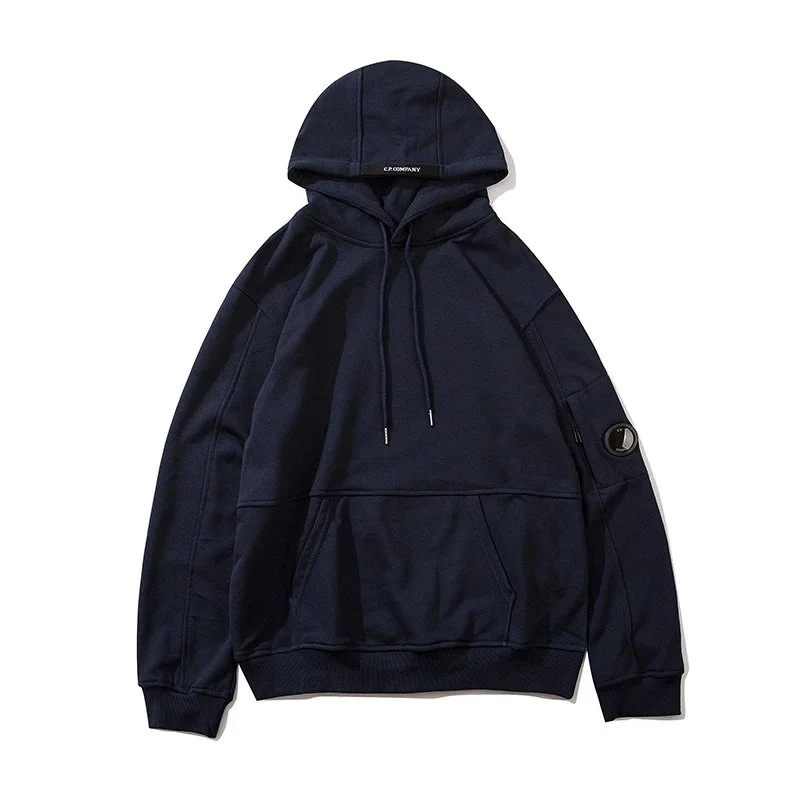 CP Company CP Company Goggle Hoodie Navy Cotton Sweatshirt Navy - 1