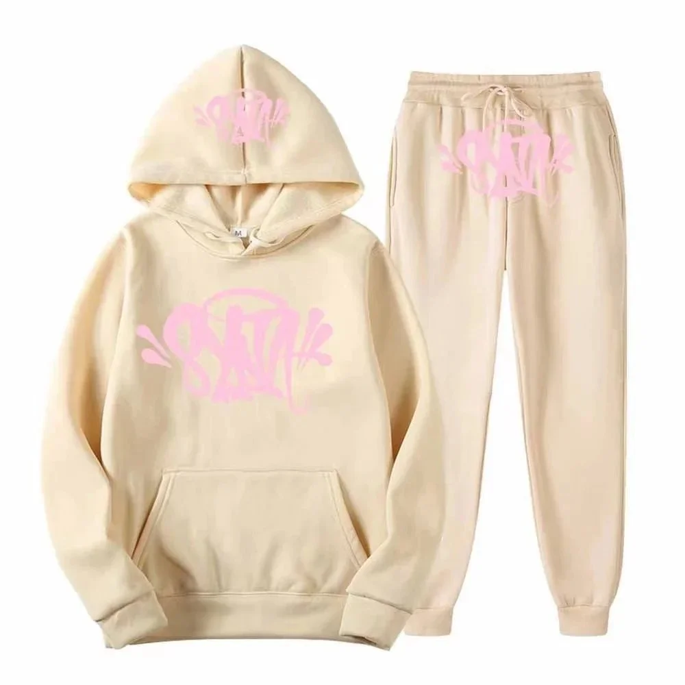 Other Co-ord Set with Pink Graffiti Print in Beige Beige - 1